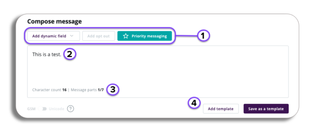 Message Centre - Compose - Esendex Support